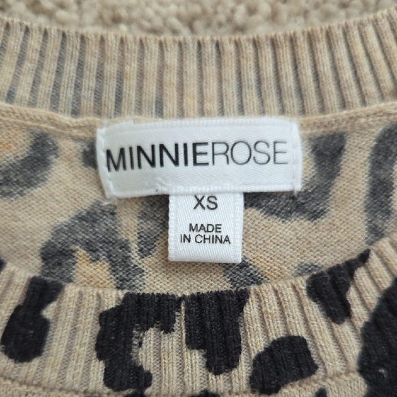 Minnie Rose Animal Print Knit Top - Picture 2 of 3